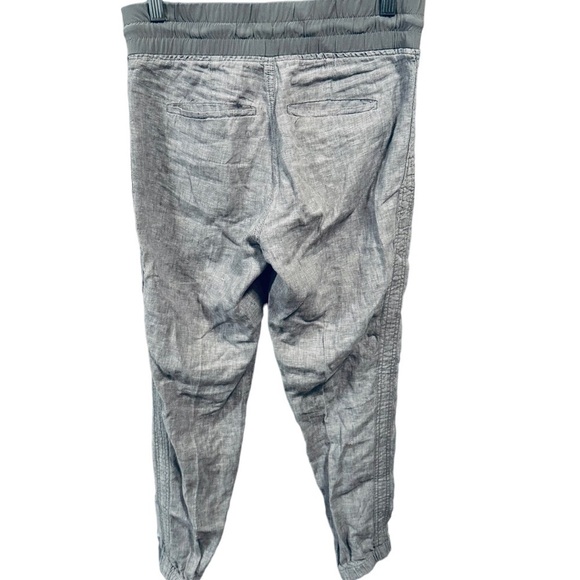 Athleta Cabo Linen Jogger Pants In Osprey Gray 0 - Picture 8 of 8